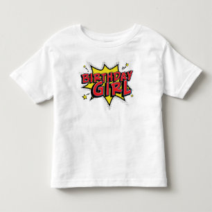 Super Birthday Hero - Girls Comic Geburtstag Shirt