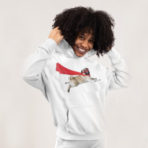 Super Biscuit Flying Mops Dog Vater Mama Hoodie