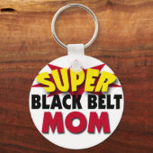 Super Black Belt Mama Schlüsselanhänger (Vorderseite)