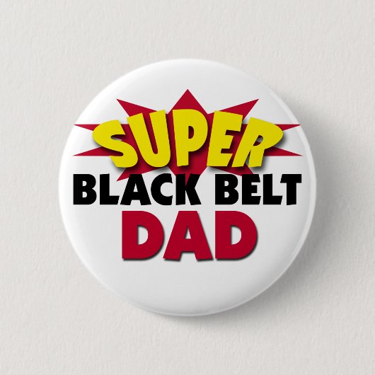 Super Black Belt Vater Button (Vorderseite)