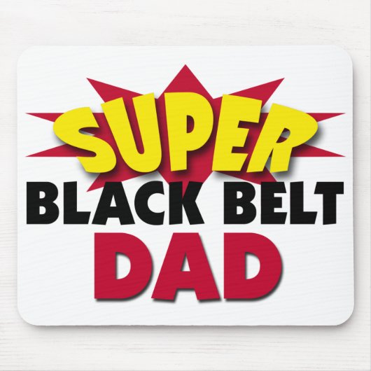 Super Black Belt Vater Mousepad (Vorne)