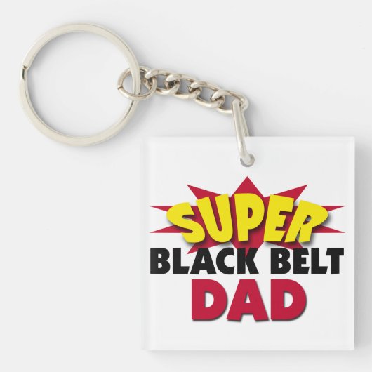 Super Black Belt Vater Schlüsselanhänger (Vorderseite)