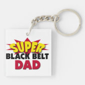 Super Black Belt Vater Schlüsselanhänger (Rückseite)
