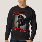 SUPER BLACK GIRL Action Held Sweatshirt (Vorderseite)