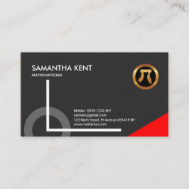 Super blendend roter visitenkarte