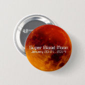 Super Blood Moon Eclipse 2019 Button (Vorne & Hinten)