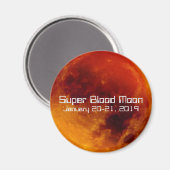 Super Blood Moon Eclipse 2019 Magnet (Vorderseite/Rückseite)