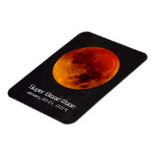 Super Blood Moon Eclipse 2019 Magnet (Linke Seite)