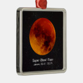 Super Blood Moon Eclipse 2019 Ornament Aus Metall (Rechts)