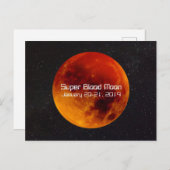 Super Blood Moon Eclipse 2019 Postkarte (Vorne/Hinten)
