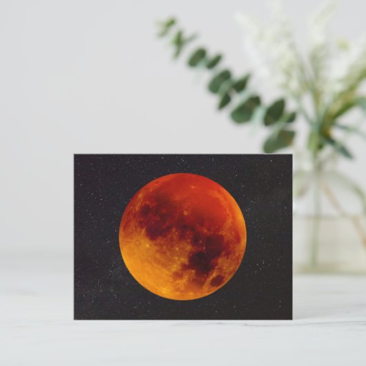 Super Blood Moon Eclipse 2019 Postkarte (Stehend Vorderseite)