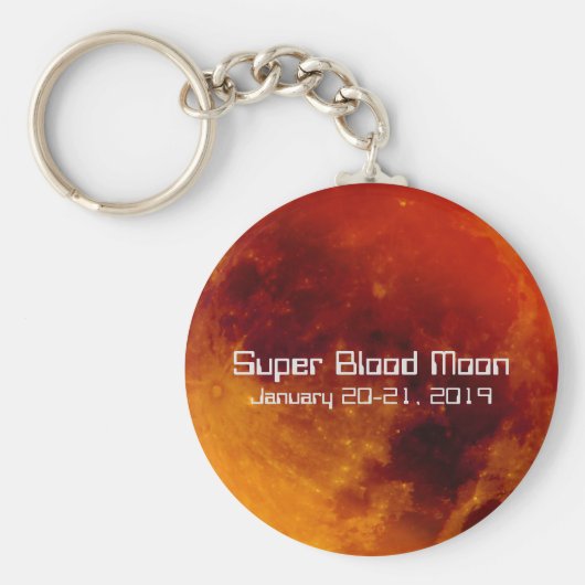 Super Blood Moon Eclipse 2019 Schlüsselanhänger (Vorne)