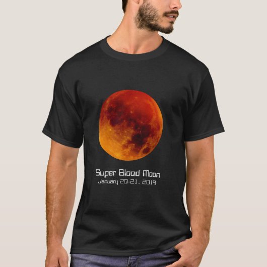 Super Blood Moon Eclipse 2019 T-Shirt (Vorderseite)