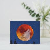 Super Blood Wolf Moon 2019 Postkarte (Stehend Vorderseite)