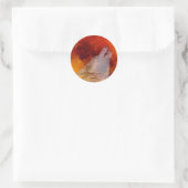 Super Blood Wolf Moon 2019 Runder Aufkleber (Tasche)