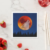 Super Blood Wolf Moon 2019 Serviette (Beispiel)