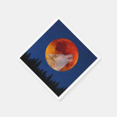 Super Blood Wolf Moon 2019 Serviette (Ecke)