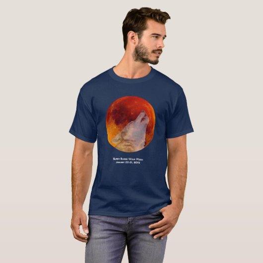 Super Blood Wolf Moon 2019 T-Shirt (Vorne ganz)