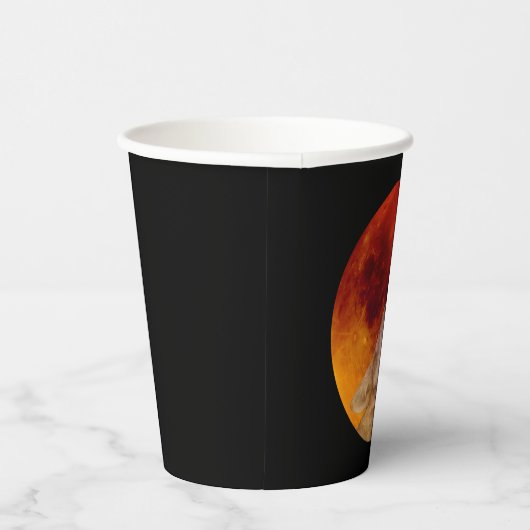 Super Blood Wolf Moon Pappbecher (Rechts)