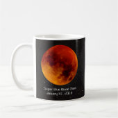 Super Blue Blood Moon 2018 Kaffeetasse (Links)