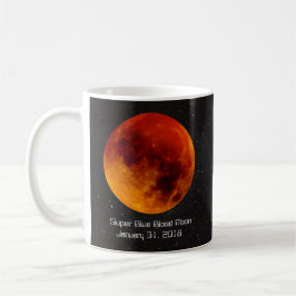 Super Blue Blood Moon 2018 Kaffeetasse