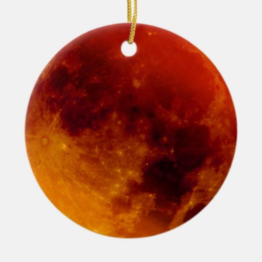 Super Blue Blood Moon Keramikornament (Vorne)