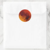 Super Blue Blood Moon Runder Aufkleber (Tasche)