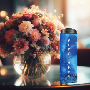 Super Blue Moon in der Sky Tumbler Thermosbecher