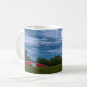 Super Blume Moon über eine Barkaffee-Tasse Kaffeetasse (Vorderseite Links)