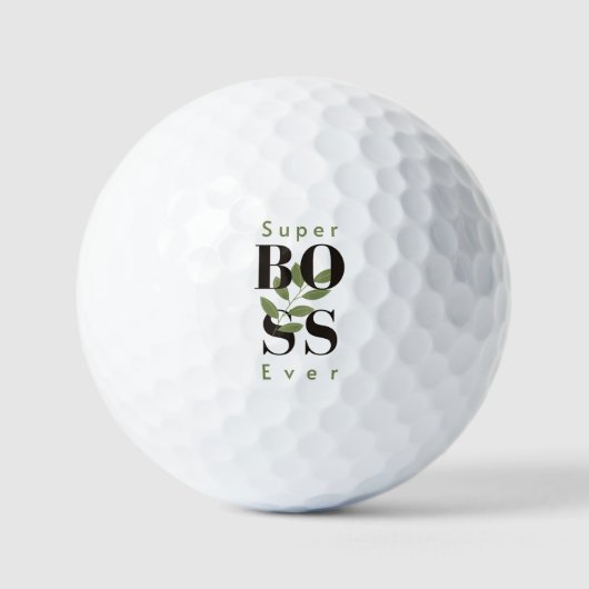 Super Boss Ever Golf Balls Golfball (Vorderseite)