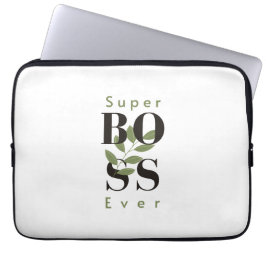 Super Boss je Minimalistische White Electronics Ta Laptopschutzhülle