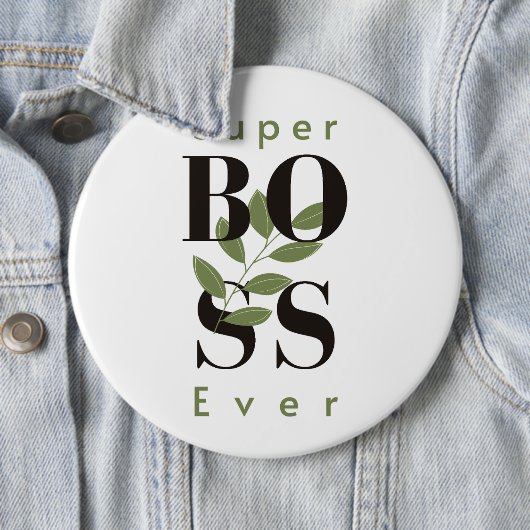 Super Boss je Minimalistischer White Button (Beispiel)