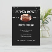 Super Bowl Invitation Einladung (Stehend Vorderseite)