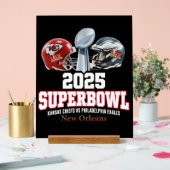 Super Bowl Showdown 2025 Acrylschild (Hochzeit)