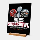 Super Bowl Showdown 2025 Acrylschild (Winkel)