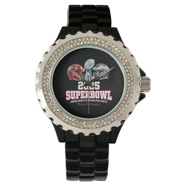Super Bowl Showdown 2025 Armbanduhr (Vorderseite)