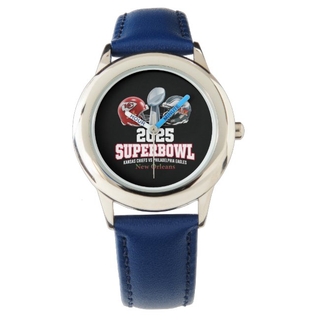 Super Bowl Showdown 2025 Armbanduhr (Vorderseite)