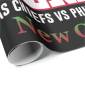 Super Bowl Showdown 2025 Geschenkpapier (Rolleneckpunkt)