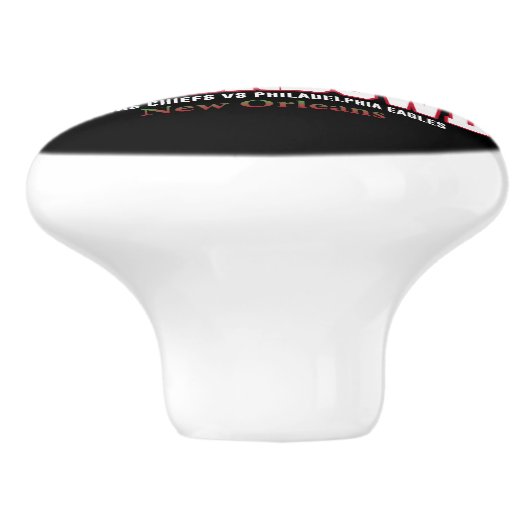 Super Bowl Showdown 2025 Keramikknauf (Seitenansicht)