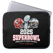 Super Bowl Showdown 2025 Laptopschutzhülle (Vorderseite)