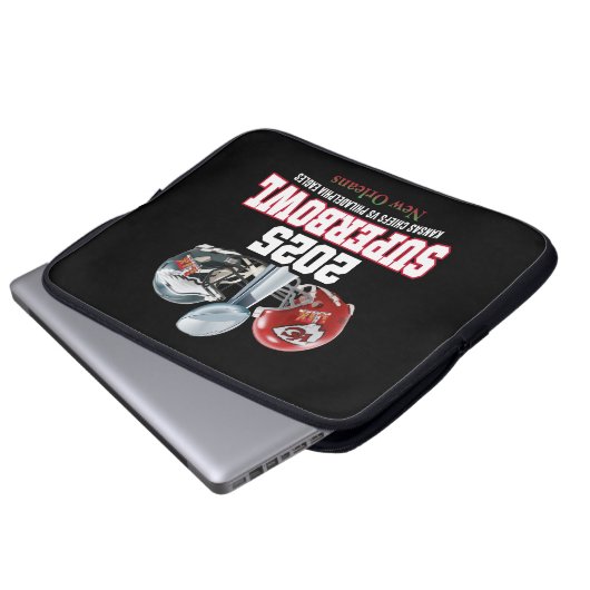 Super Bowl Showdown 2025 Laptopschutzhülle (Vorne Knopf)