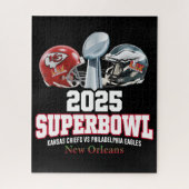 Super Bowl Showdown 2025 Puzzle (Vertikal)