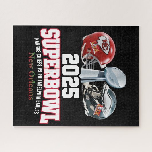 Super Bowl Showdown 2025 Puzzle (Horizontal)