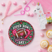 Super Bowl Valentinstag-Teller Pappteller (Party)