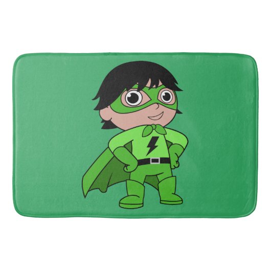 Super Boy Action Hero Badematte (Vorderseite)