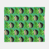 Super Boy Action Hero Fleecedecke (Vorderseite (Horizontal))