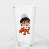 Super Boy Action Hero Glas (Rückseite)