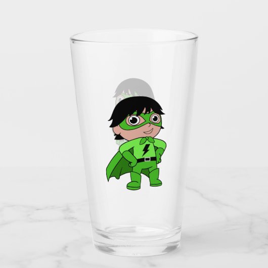 Super Boy Action Hero Glas (Vorderseite)