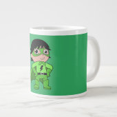 Super Boy Action Hero Jumbo-Tasse (Vorderseite Rechts)