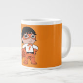 Super Boy Action Hero Jumbo-Tasse (Vorderseite Rechts)